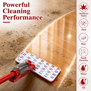 Mop cu microfibra Romon pentru Vileda 1-2 Spraymax, set 4 bucati, reutilizabil - Img 7