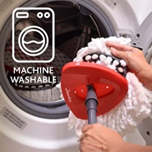 Mop cu microfibre Vileda Turbo Classic, alb, 2 bucati - Img 4