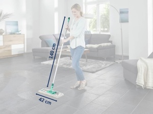 Mop pentru pardoseli Leifheit Profi XL Cotton Plus, 140 cm, cu sistem Click, pentru gresie si piatra - Img 8