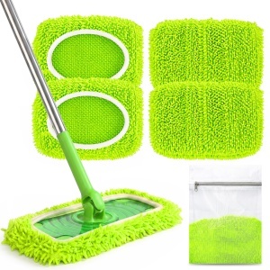 Mop reutilizabil TOPESCT 4 bucati, 25x11cm, pentru curatare eficienta