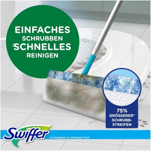 Mop umed Swiffer Starter-Set cu 1 mop si 6 lavete umede - Img 2