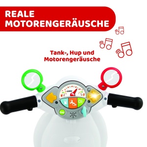 Motocicleta pentru copii Chicco Vespa Primavera cu roti detasabile si efecte sonore 1-3 ani - Img 6