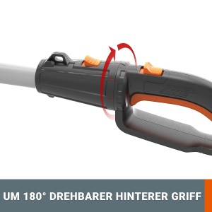 Motofierastrau telescopic WORX WG349E, 20V, cu acumulator si incarcator, design ergonomic - Img 3