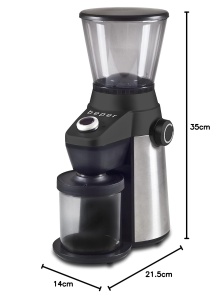 Moulineta de cafea Beper BP.580, capacitate 800 ml, 15 grade de macinare, siguranta - Img 11