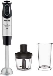 Moulinex DD6578 Quickchef 2-in-1 Blender de mana 1000 W blender cu tehnologie Powelix si 10 setari de viteza 2 accesorii ceasca 800 ml si tocator 500