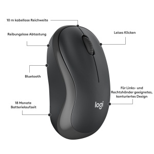 Mouse Bluetooth Logitech M240 Silent, compact, wireless, design ergonomic - Img 8