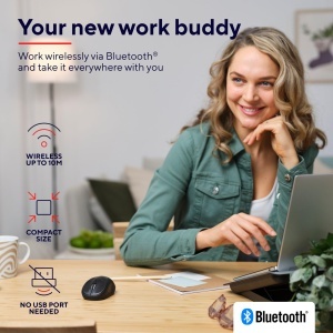 Mouse Bluetooth Trust Primo, 1000-1600 DPI, Compact, Negru - Img 2