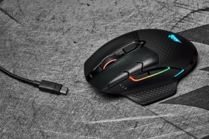 Mouse de gaming Corsair Dark CORE RGB PRO Wireless, 18000 dpi, Negru - Img 2