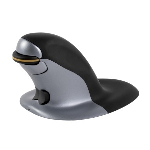 Mouse ergonomic vertical Fellowes Penguin S 9894901 wireless negruargintiu