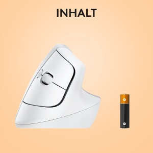 Mouse ergonomic vertical Logitech Lift pentru Mac, wireless, alb - Img 9