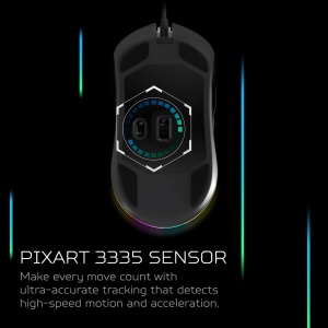 Mouse gaming Acer Predator Cestus 330 PixArt 3335 RGB 16000 DPI - Img 7