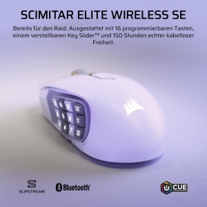 Mouse Gaming Corsair Scimitar Elite Wireless SE, 16 butoane, wireless, alb - Img 2