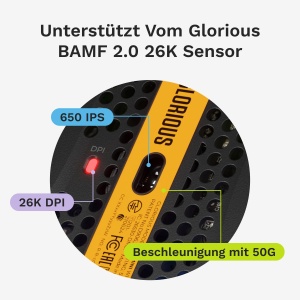 Mouse gaming Glorious Model O 2 Mini 49g senzor 26K DPI negru - Img 6