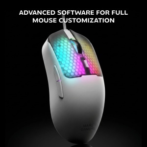Mouse gaming Mars Gaming MM-Viper, 56g, RGB, senzor optic 12800 DPI, alb - Img 5