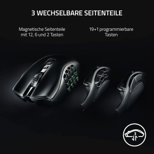Mouse Gaming Razer Naga V2 Pro, Wireless, 191 butoane, Negru - Img 3
