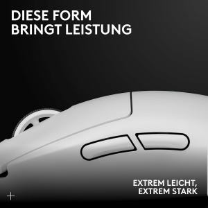Mouse gaming wireless Logitech G PRO X SUPERLIGHT 2, 60 g, 44K DPI, alb - Img 2