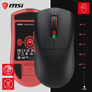 Mouse Gaming Wireless MSI Forge GM340, 12000 DPI, 82 ore autonomie, negru - Img 5