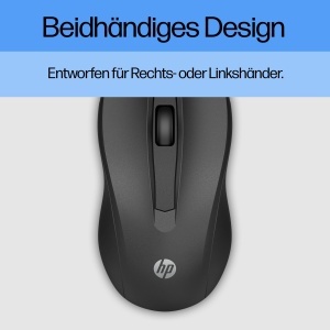 Mouse HP 100 USB 1600 DPI Design ergonomic ambidextru Negru - Img 6