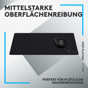 Mouse pad pentru jocuri Logitech G G240 din panza, optimizat pentru senzori de jocuri, frecare moderata a suprafetei, covor de mouse antiderapant, accesorii pentru jocuri Mac si PC, 340 x 280 x 1 mm - Img 2