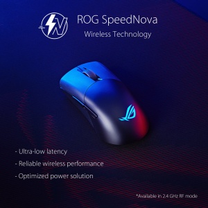 Mouse pentru jocuri ASUS ROG Keris Wireless AimPoint RGB (senzor optic ROG AimPoint, 36.000 DPI, microswitch-uri ROG, RF 2.4 GHz, Bluetooth, USB, butoane programabile 5X, negru) - Img 3