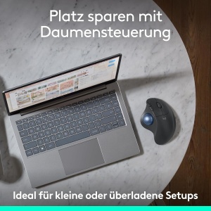 Mouse Trackball Ergonomic Logitech Ergo M575S, Bluetooth, Grafit, Control cu Degetul - Img 8