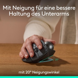 Mouse Trackball Logitech MX Ergo S, wireless, ergonomica, USB-C, grafit - Img 3