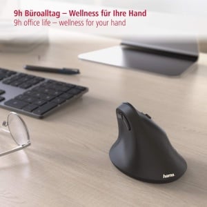 Mouse wireless ergonomic Hama EMW-500 design vertical negru - Img 8