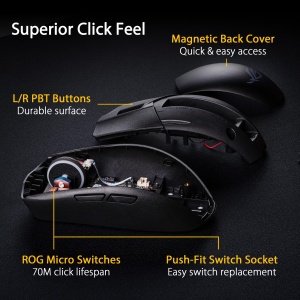 Mouse wireless gaming ASUS ROG Strix Impact III senzor optic 36000 DPI design ambidextru negru - Img 8