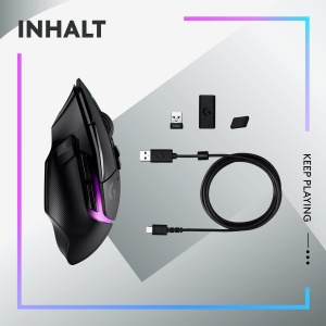 Mouse wireless gaming Logitech G502 X PLUS RGB LIGHTSPEED senzor HERO 25K Negru - Img 9