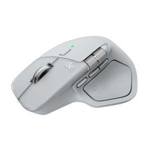 Mouse wireless Logitech MX Master 4 ergonomic feedback haptic incarcare USB-C Hellgrau