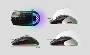 Mouse wireless SteelSeries Aerox 3 - 68g, RGB, design rezistent la apa - Img 12