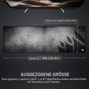 Mousepad Corsair MM300 PRO, extins 93 x 30 cm, negrugri, rezistent la apa - Img 5