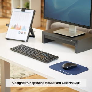 Mousepad Fellowes Microban Antibacterian Albastru 5933805 Suprafata Antiderapanta - Img 4