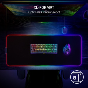 Mousepad gaming hibrid Razer Strider Chroma, 19 zone RGB, XL, negru - Img 5