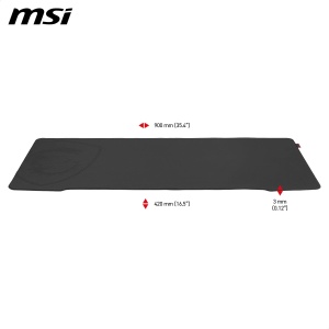 Mousepad MSI Agility GD73, 900x400mm, Negru, Material Textil - Img 7