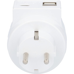 Mufa adaptor UNITEC cu 1x Schuko, 1x USB Type-C si 2x USB Type-A, 3.4 A, alb - Img 4