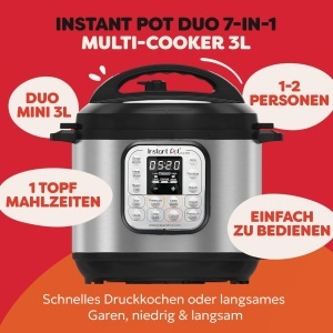 Multicooker Instant Pot Duo 30 3L 13 Programe Inox Silver - Img 2