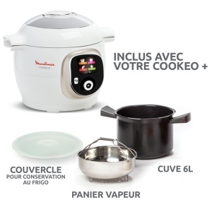Multicooker inteligent Moulinex Cookeo CE85CA10 6L Alb 150 retete preprogramate 6 moduri de gatire - Img 8