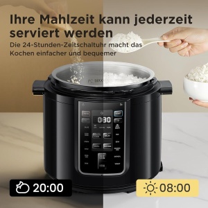Multicooker Midea 6L, 9-in-1, 14 functii, negru - Img 8