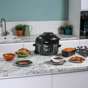 Multicooker Ninja Foodi Mini OP100EU, 4.7L, 1460W, 6 functii, GriNegru - Img 3