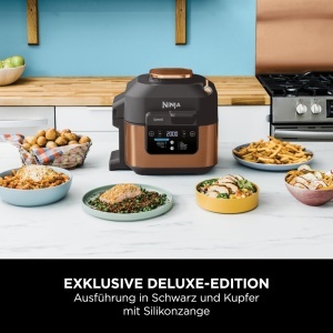 Multicooker Ninja Speedi ON400EUCP, 5.7L, 10-in-1, Friteuza cu aer cald, Negru si Cupru - Img 2