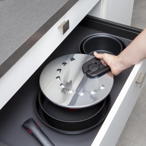 Multideckel Tefal Ingenio L98298 20-28 cm Inox Compatibil cu Tigaile si Vasele Ingenio - Img 5