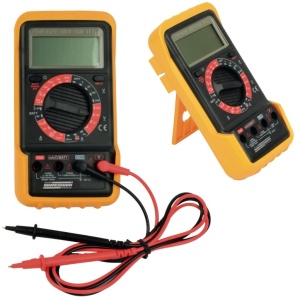 Multimetru digital Bruder Mannesmann M99448 LCD mare cu memorie de date - Img 1