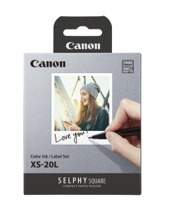 Multipack Tinta si Fotopaper Canon SELPHY XS-20L - 1 Tinta si 20 Blatt Stickerpapier