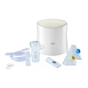 Nebulizator Chicco Easy Breath Family, ultracompact, cu 2 masti din silicon - Img 2