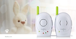 Nedis Audio Baby Monitor - Monitoare wireless pentru bebelusi cu interfon si raza de actiune de 300 m - Set de 2 - Verde/Alb - Img 7