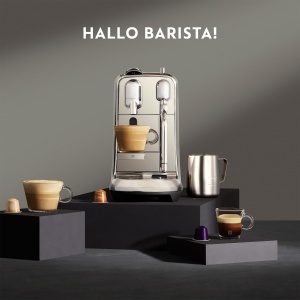 Nespresso SNE800 Aparatul de cafea cu capsule Creatista Plus de la Sage negru mat - Img 3