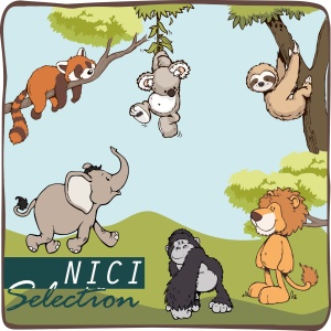 NICI 48390 Jucarie de plus leu 25 cm material moale ideal pentru copii si bebelusi - Img 2