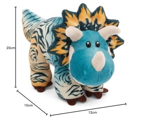 NICI Dino Cerastupsy 20cm Albastru Jucarie Plus Din Materiale Reciclate - Img 2