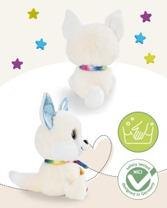 NICI Glubschis Schneefuchs Nounuk 15cm Alb Plus Moale Cu Ochii Sclipitori - Img 3